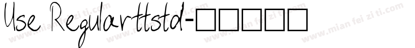 Use Regular ttstd字体转换